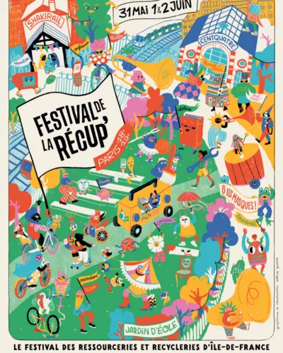 Affiche du festival de la récup' de Paris