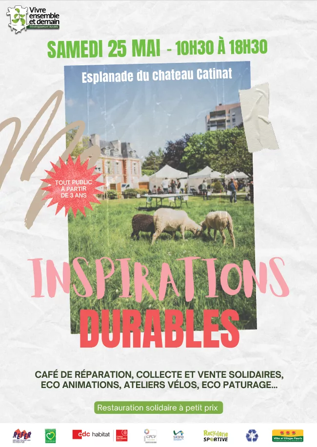 affiche de l'évènement Inspirations Durables à Saint-Gratien dans le Val d'Oise (95).