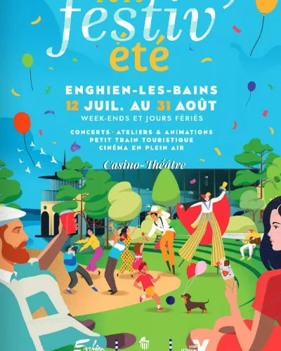 Affiche festiv'été Enghien les Bains