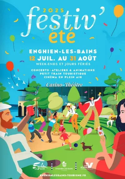 Affiche festiv'été Enghien les Bains