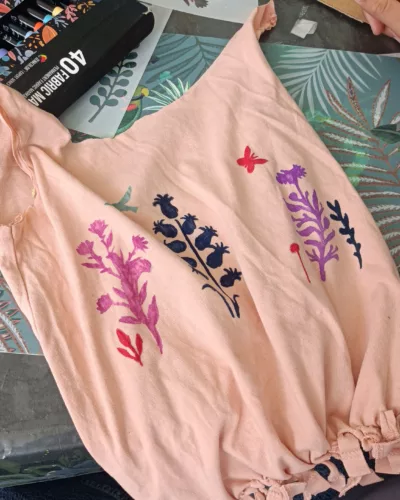 totebag upcyclé à fabriquer lors de l'été à ermont