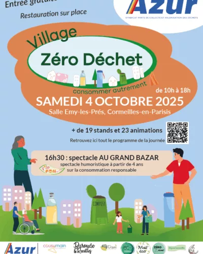 Affiche Village zéro-déchet AZUR Cormeilles en Parisis