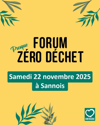Affiche Forum Presque zéro déchet - Syndicat Emeraude