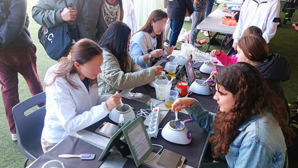 Stand DIY lors d'un évènement sportif