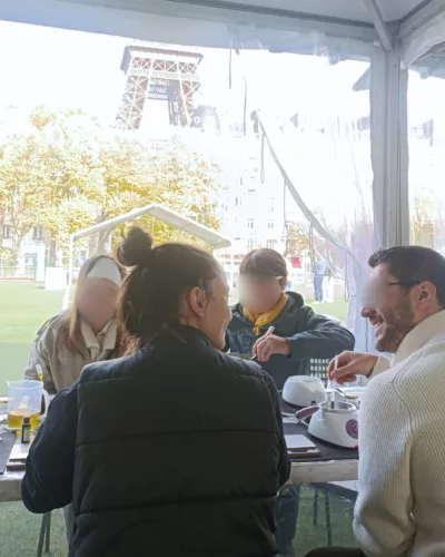 Stand DIY zéro-déchet lors de la remise des dossards de la MAIF EKIDEN