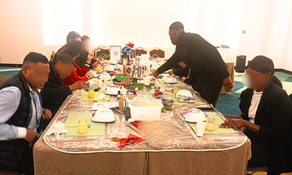 Atelier créatif en entreprise pour Noel