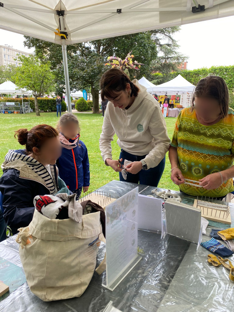 Atelier tawashi lors d'Inspirations durables à Saint-Gratien