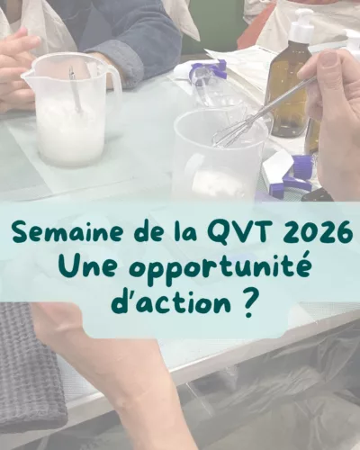 Semaine de la QVT 2026, image d'illustration atelier DIY écologique