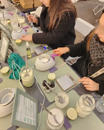 atelier cosmétiques naturels CSE Île-de-France