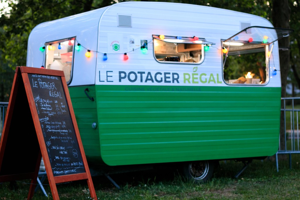 Caravane food truck vegetalien du Potager Regal