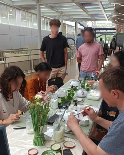 Atelier cosmétique naturelle DIY pour la SEDD (semaine du développement durable) en entreprise