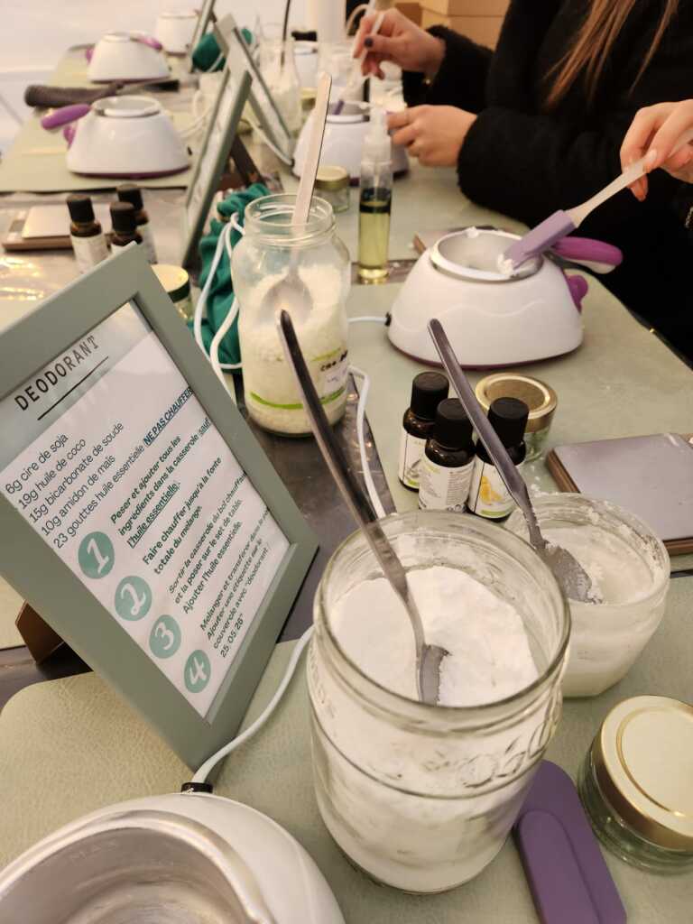 atelier de fabrication de déodorant naturel en entreprise